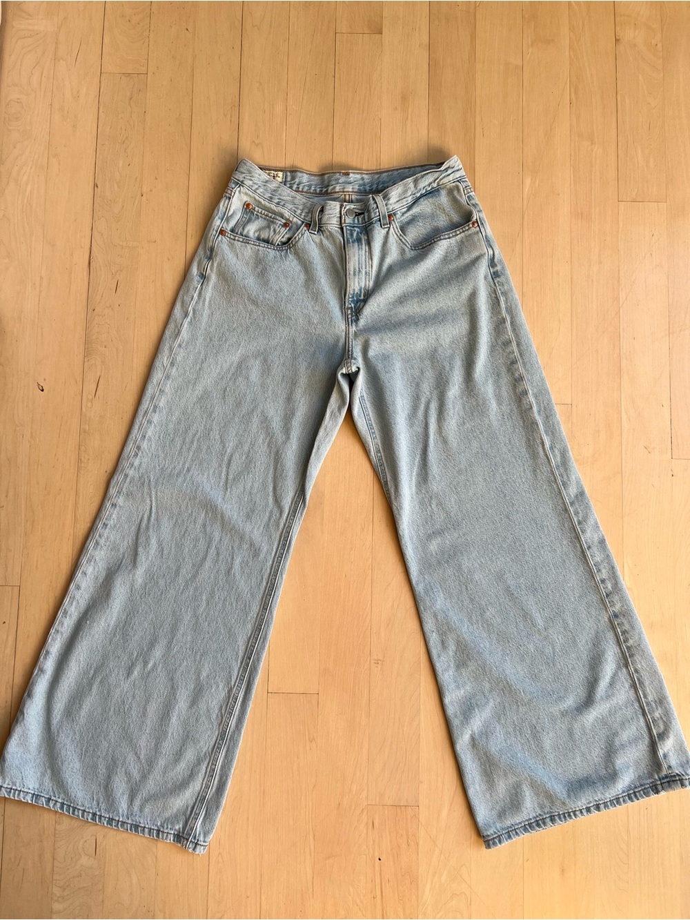 Levi's Light Blue Wide-Leg Jeans